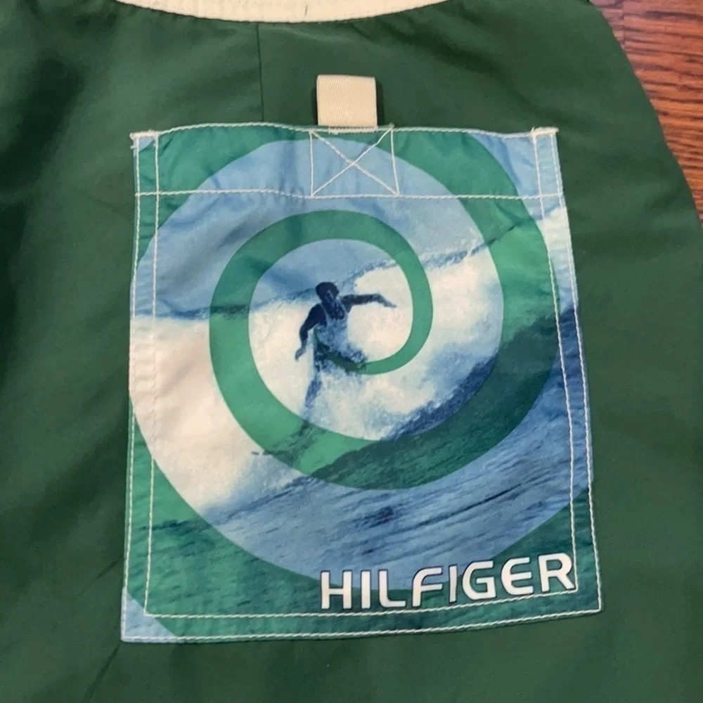 AC:  Tommy Hilfiger Green Swim Trunks Shorts
